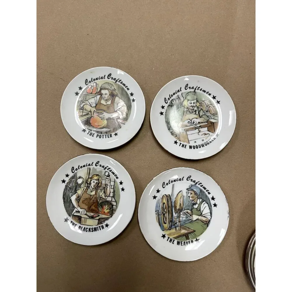 8 1975 Colonial‎ Craftsman Decorative Plates 4 1/2